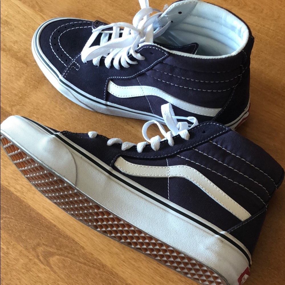 Brand new purple high top vans
